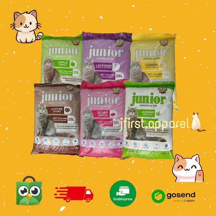 PASIR JUNIOR 25L JUNIOR PASIR 25 LITER PASIR KUCING JUNIOR - KHUSUS GOSEND INSTAN terbaru