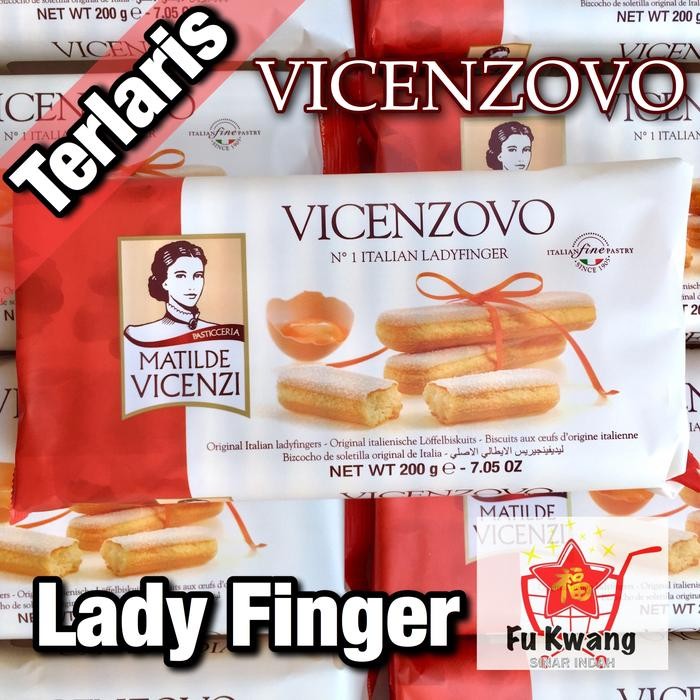 

Biskuit Lady Finger Matilde Vicenzi Vicenzovo Brand Import Itali 200 g