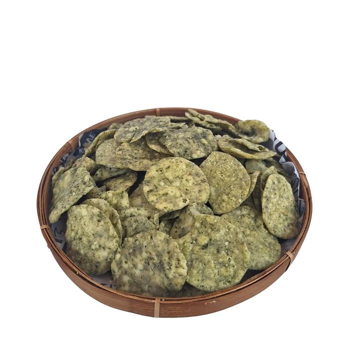 

1kg - Keripik Bayam (Gungek Bayam) Rasa Original Camilan Food Snack Manis Cemilan Keripik