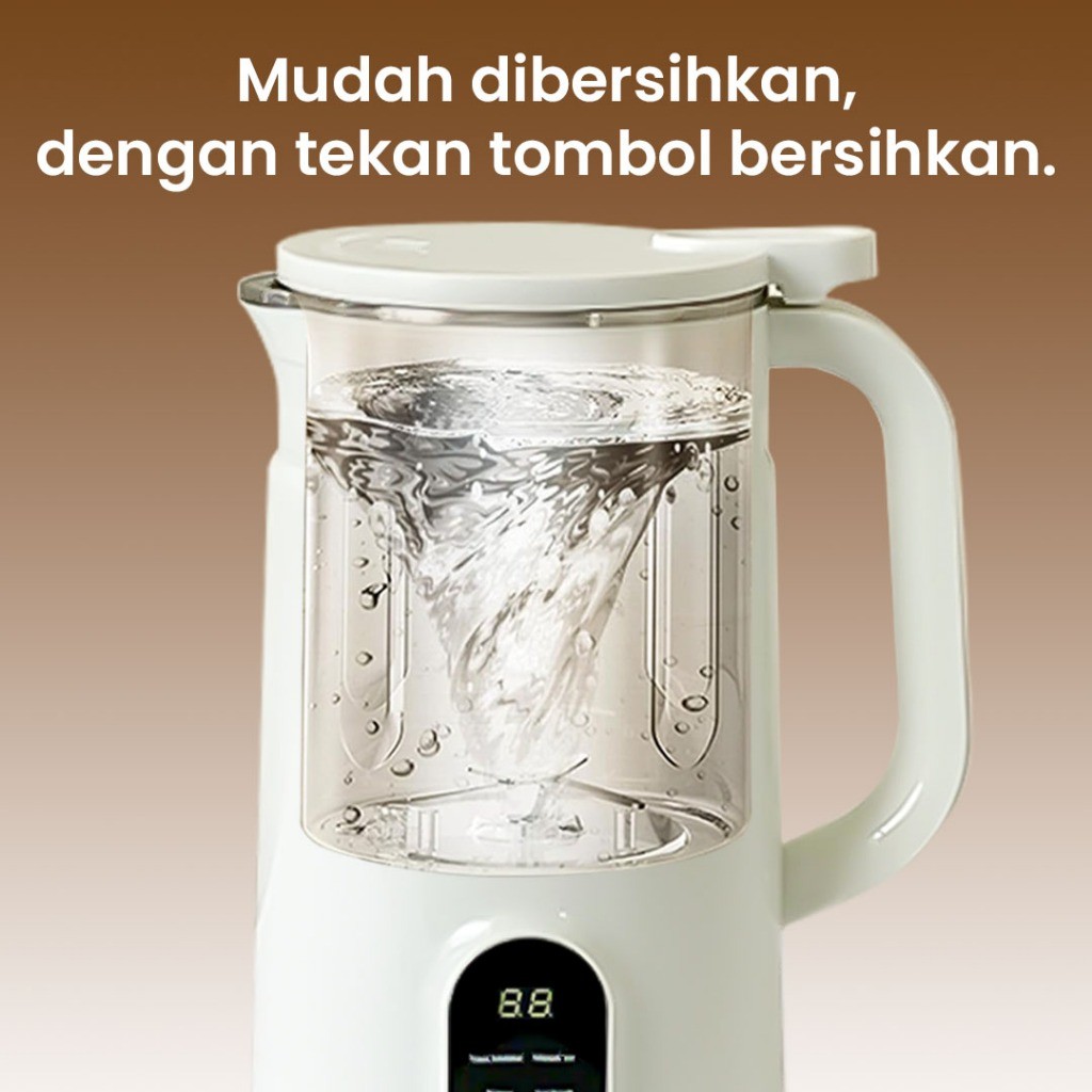 Nexxio Mesin Susu Kedelai ideame 800 ML Blender Jus 10 Pisau Mesin Kacang Pemecah Kedelai Blender