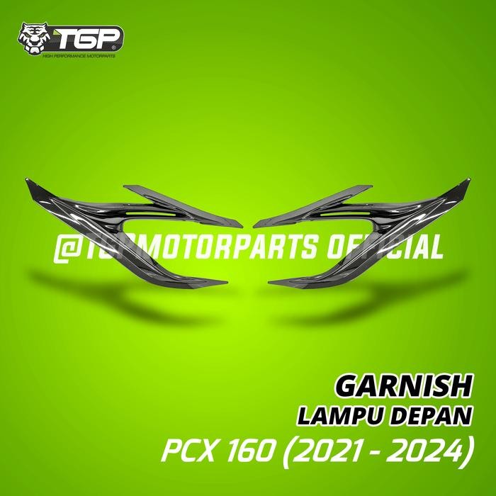 PREMIUM Garnish Lampu Depan Honda PCX 160 (2021 - 2024) Aksesoris Variasi Motor Tgp