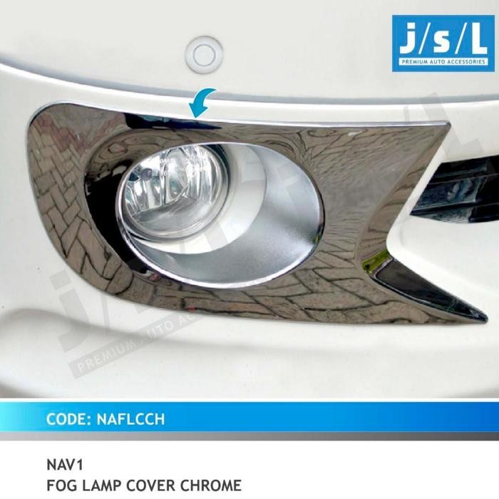 PREMIUM Garnish / Cover / Ring Foglamp Toyota NAV1 Chrome