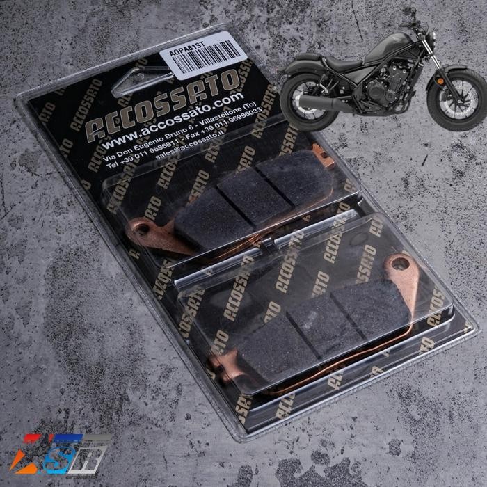 Kanvas Rem Depan Accossato Sintered Honda Rebel 500 Cc Original