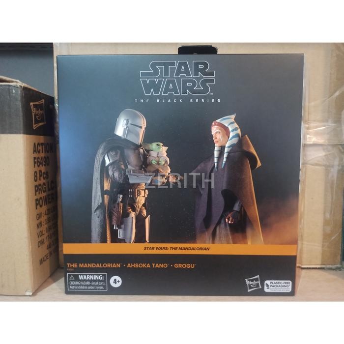 Hasbro Star Wars The Black Series Mandalorian Ahsoka Tano Grogu 3-Pack