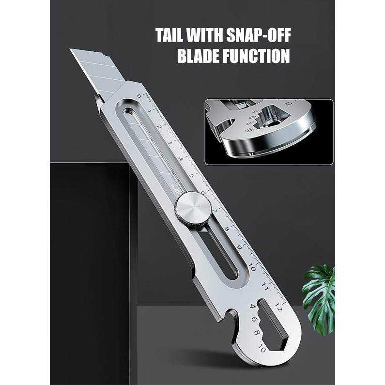 

24 hours dey 6in1 Cutter 18mm multifungsi Cutter baja besar 10pc set Cutter Pemotong Kertas