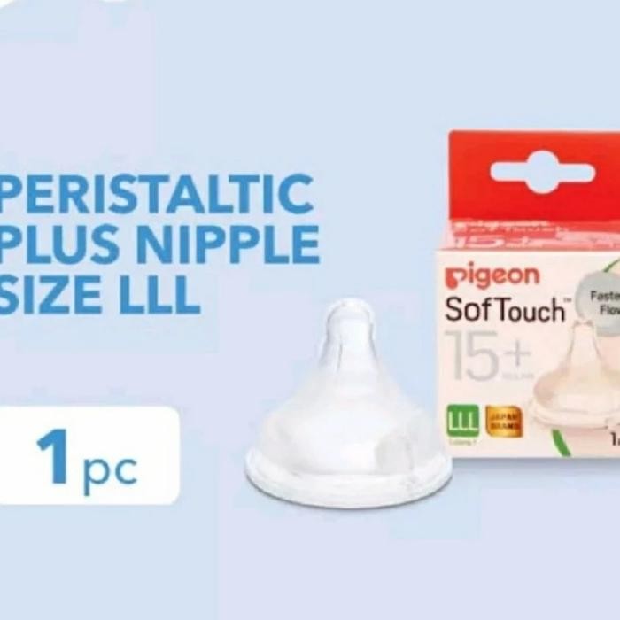 Pigeon dot nipple wideneck soft touch size LLL