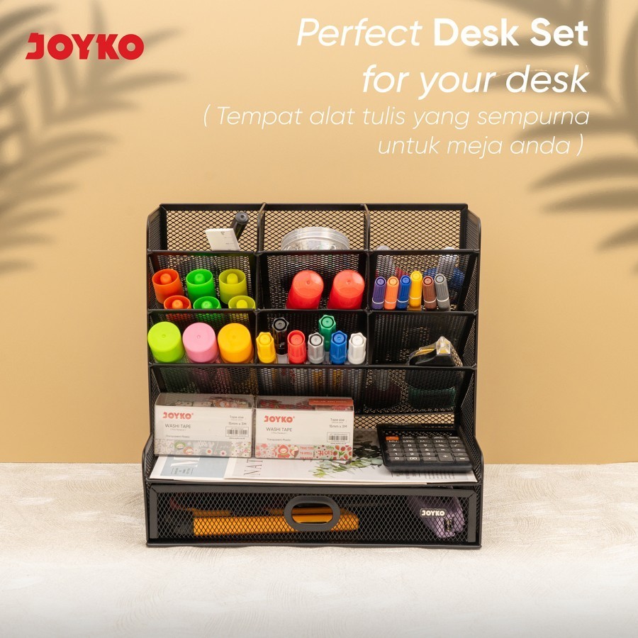 

Tempat Alat Tulis Serbaa DS-61 (1 SET) / Desk Set Pen Holder DS-61