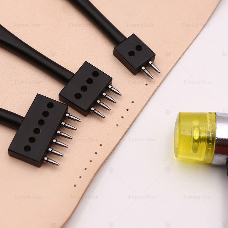 

Alat Pembolong Kulit Metal 3 in 1 Pelubang Kulit Plong Kulit Leathercraft Hole Punches Tool Hollow