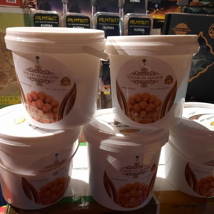 

New kurma sukari ember 850gr alqosim exp 2022