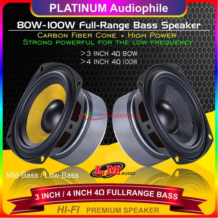 Speaker 3" Inch 4" Inch Fullrange Mid Bass Hifi Full range Mid Woofer LM-318S LM-418S *