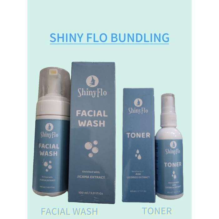 SHINY FLO BUNDLING/FACIAL WASH/TONER/SKINCARE *