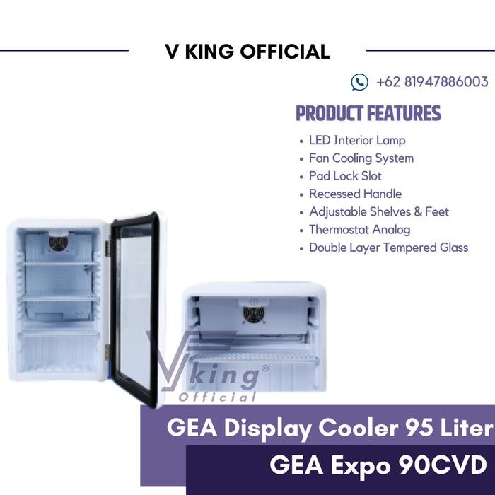 SendToday- Gea Expo 90Fd / Expo 90 Fd Bar Chiller Showcase Display Cooler Mini
