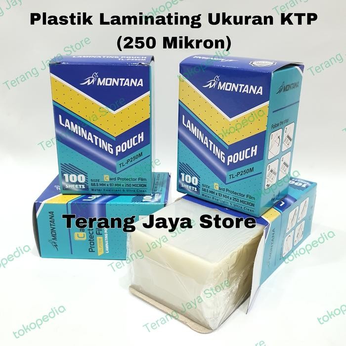 

SendToday- Plastik Laminating Ktp Hombo Laminating Pouch Ktp Hombo 250Mikron