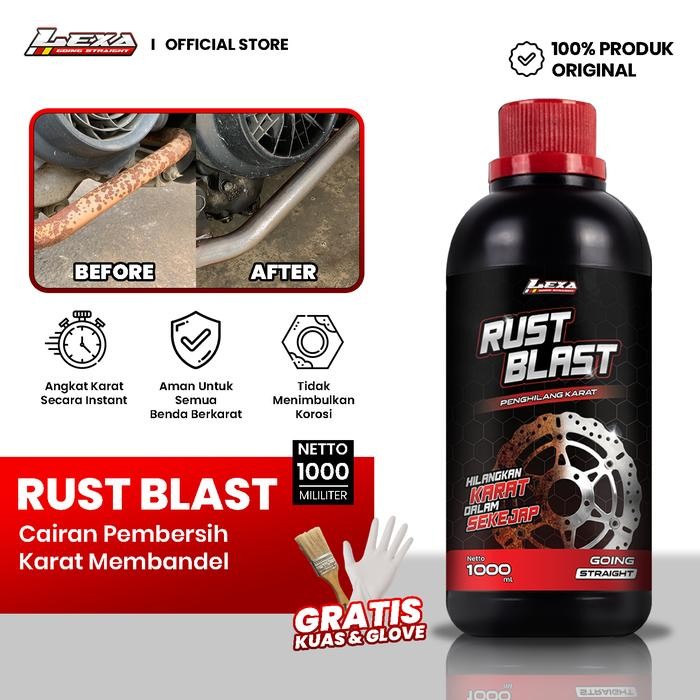 [BONUS CAIRAN ANTI KARAT] LEXA Rust Remover Rust Blast Pembersih Kerak Karat Pada Mobil & Motor