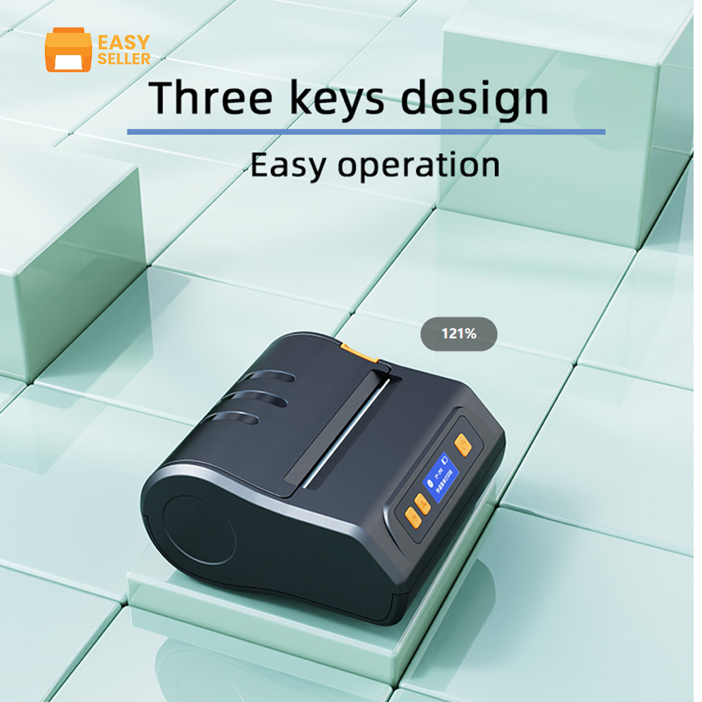 

[Label + Struk] Printer Portable 80mm Bluetooth Struk Kasir Label Stiker 2in1 Serbaa Multifungsi