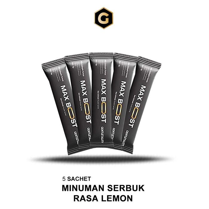 terjaminDiKita- Gentletality MaxBoost Rasa Lemon Suplemen Stamina Pria Dewasa Gentletality MaxBost M
