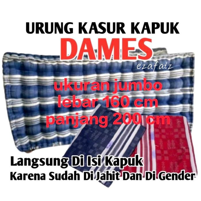 KULIT KASUR KAPUK JUMBO/SINGLE UKURAN 160 CM X200 CM/SARUNG KASUR KAPUK LEGWND SIAP PAKAI