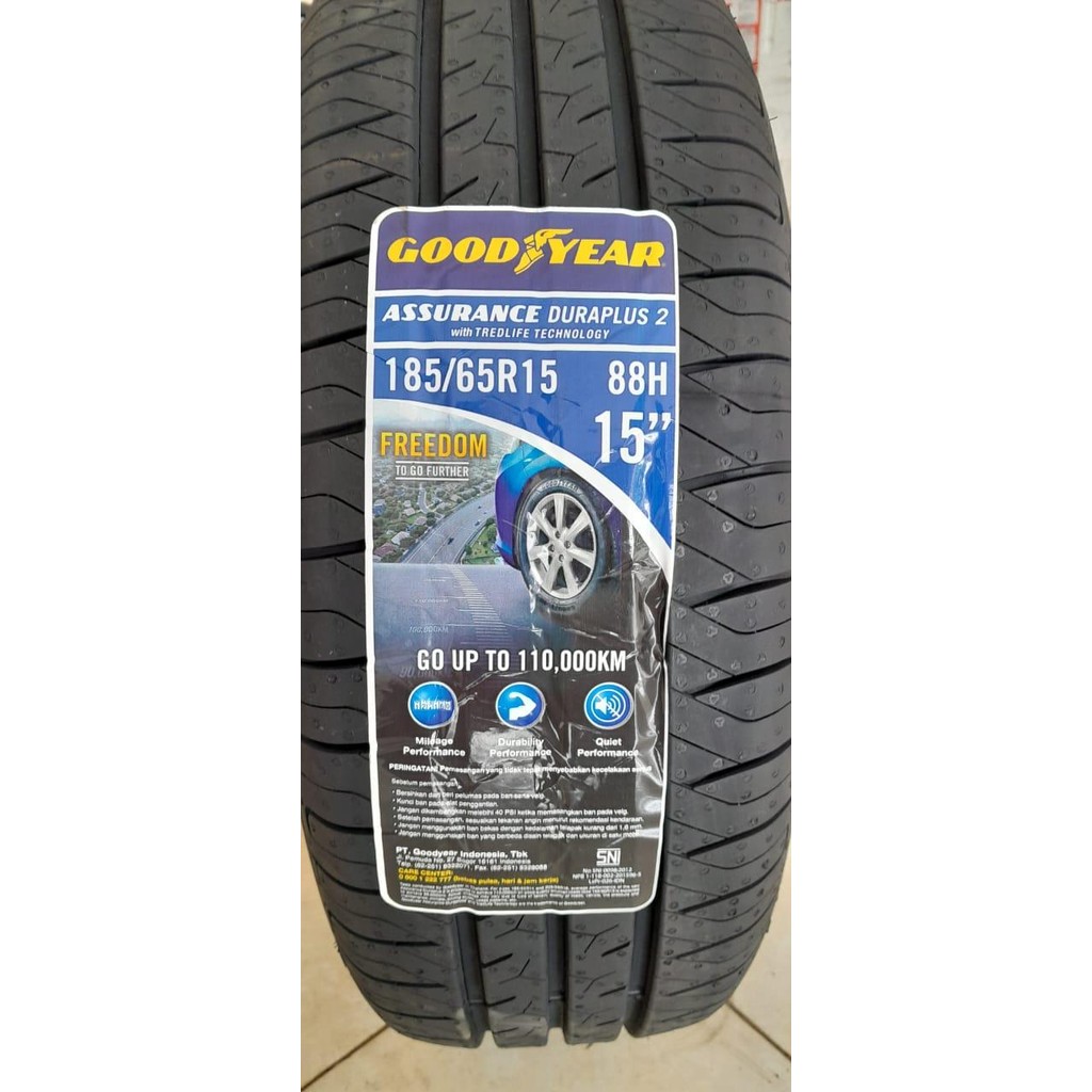 TERBARU Ban Mobil Good Year 185 65 R15 Assurance Duraplus 2