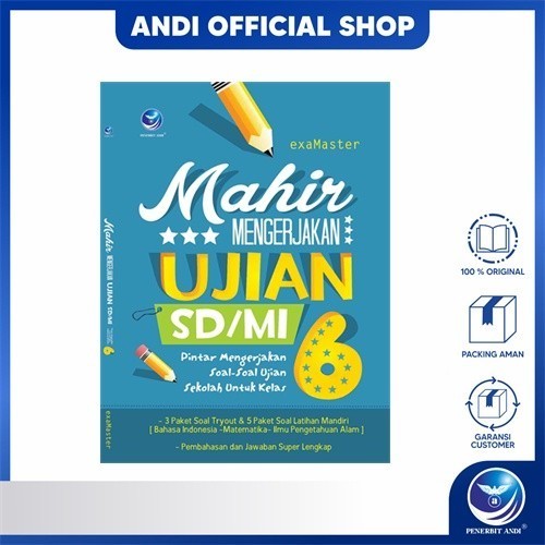 Penerbit Andi - Buku Mahir Mengerjakan Ujian SD/MI, Pintar Mengerjakan Soal-soal Ujian Sekolah untuk