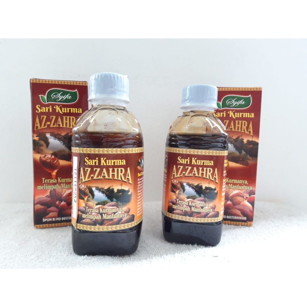 

Sari Kurma Az Zahra Syifa Reguler - Sari Buah Kurma Asli - Sari Kurma Az-Zahra Syifa Original