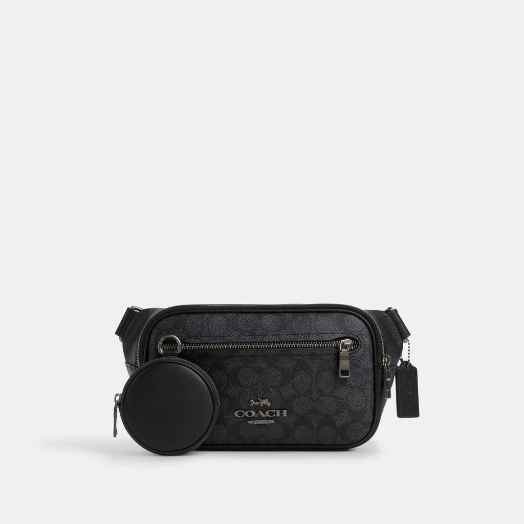 Coach Elias Belt Bag In Signature Canvas - Tas Selempang Pria
