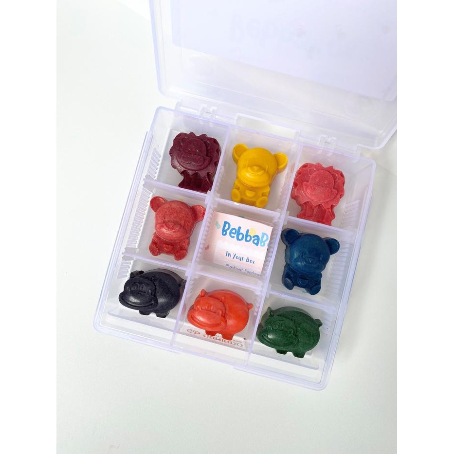 

[Bebbabox] Crayons Set Food Grade Krayon Anak Sensory Play Mainan Edukasi Edukatif Sensori