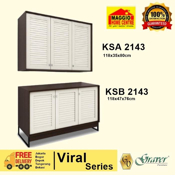 PROMO! RAK PIRING MINIMALIS MODERN - LEMARI PIRING - KITCHEN SET MINIMALIS -KSA VIRAL - GRAVER