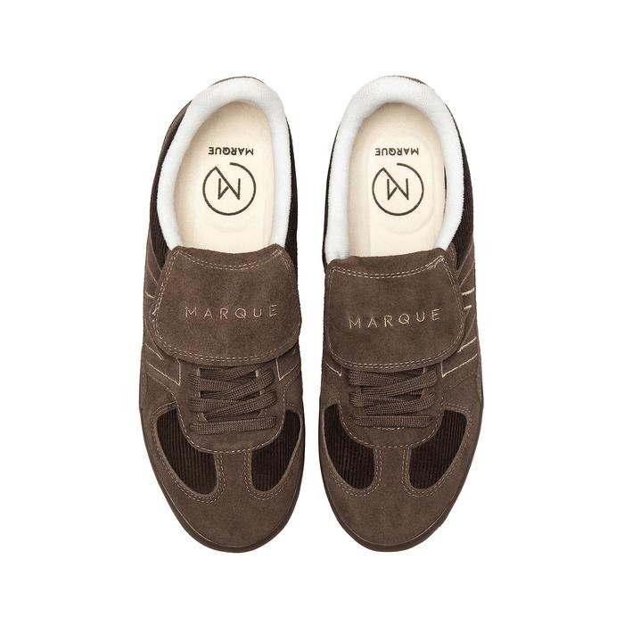MARQUE.CO PANSER SERIES DARK BROWN COKLAT TUA- SEPATU SNEAKERS PRIA & WANITA UNISEX DENGAN BAHAN