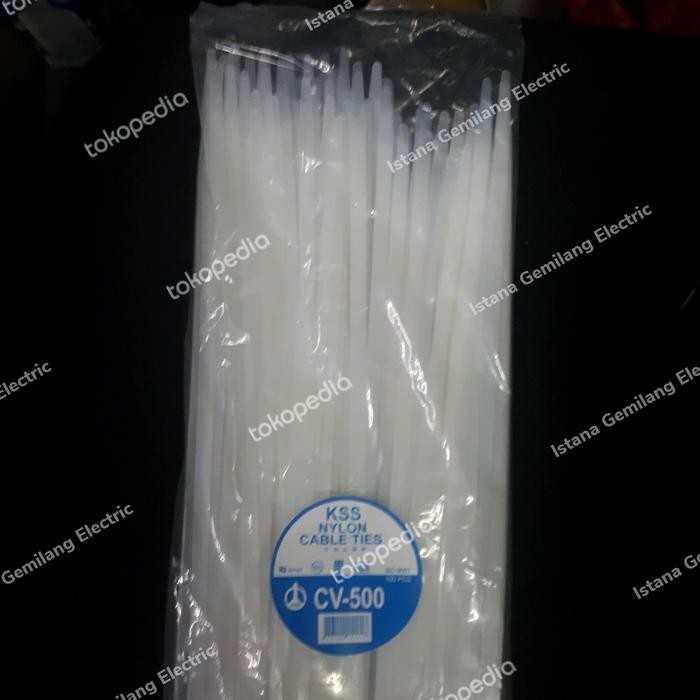 

Ready- Cable Ties Kabel Ties Nylon Kss Cv 500 X 8 Putih