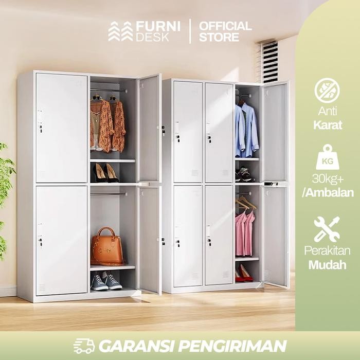 

LANGSUNG DIPROSES Loker Besi Karyawan 2-12 Pintu Anti Karat Lemari Loker Besi Kantor Sekolah Tempat