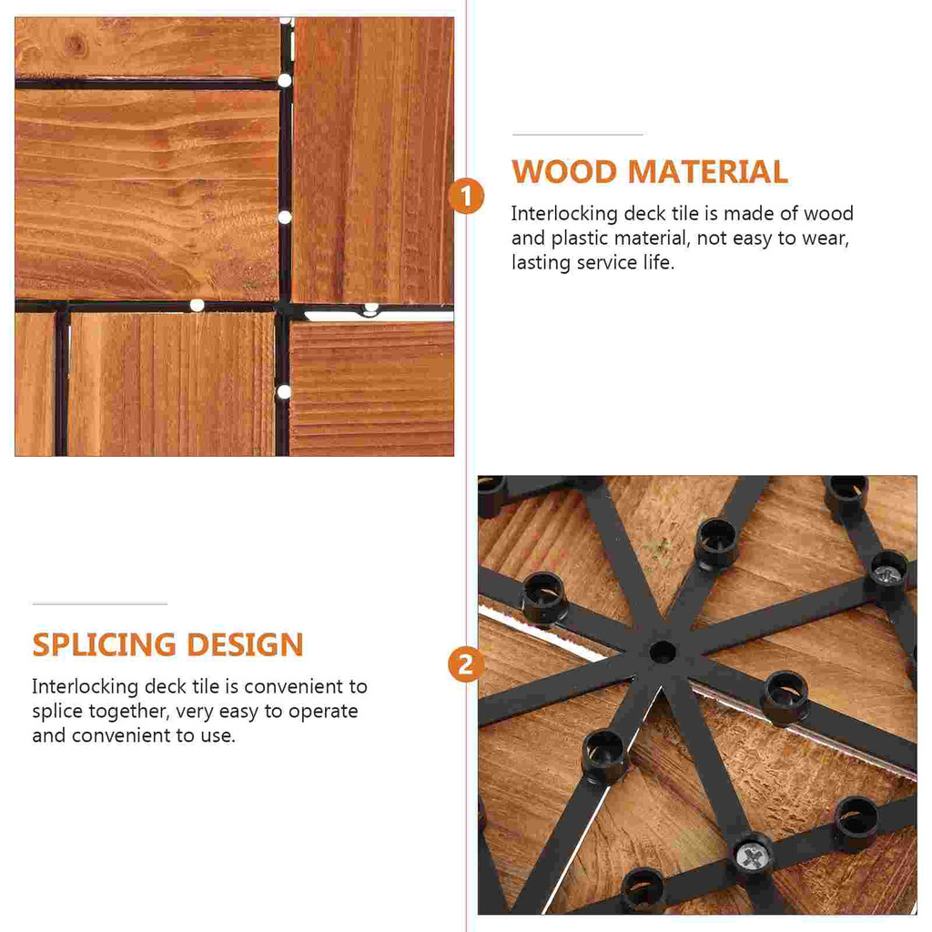 Balcony Floor Outdoor Flooring Patio Tiles Portable Blocks for Plastic Interlocking Deck Mate