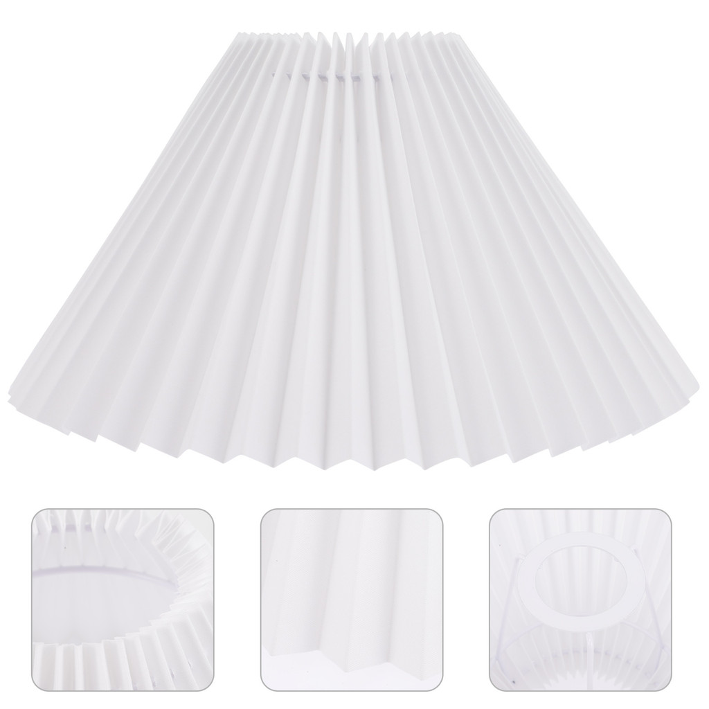 Pleated Lamp E27 Bedside Table Light Shades Handmade Bedroom Light Cover Living Room Study Office La