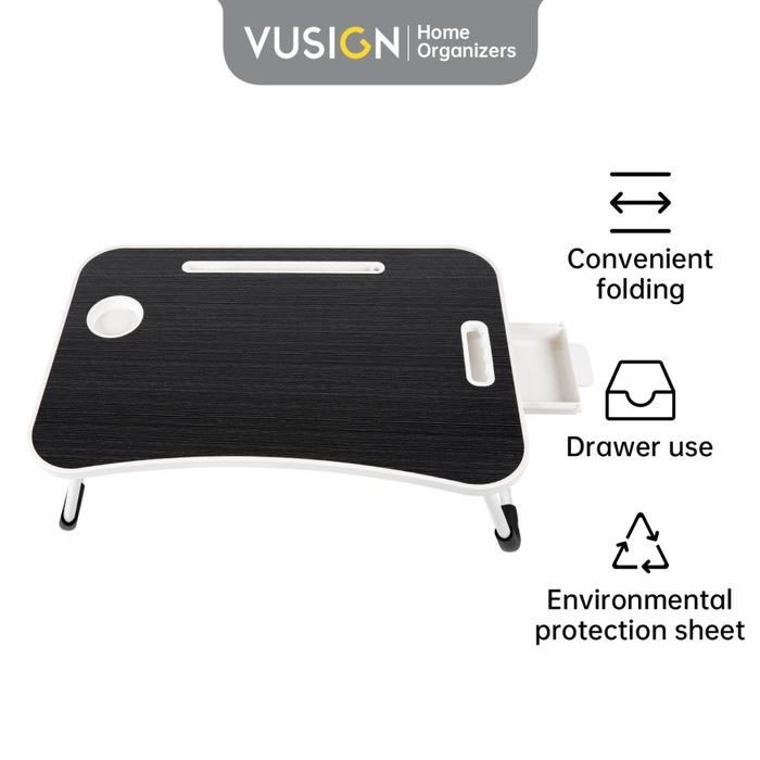 

Ready- Deli Vusign Meja Belajar Laptop Lipat Dengan Laci Penyimpanan Vs862 Furniture Table