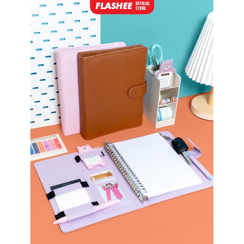 

Ready- Flashee Binder Polos A5 20 Ring Antimainstream Ozzie Binder Eksklusif A5 20 Ring Lubang Paper