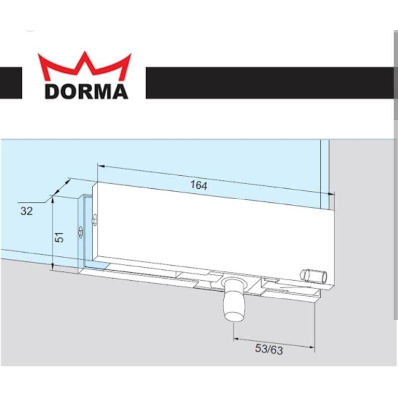 engsel pintu pt 30. pt 40 dorma
