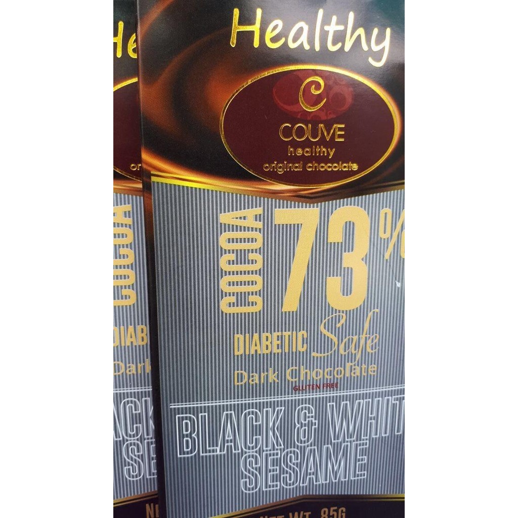 

InstanTanyadulu- Couve Healthy Chocolate Gluten Free 73% Dark Choco B&W Sesame