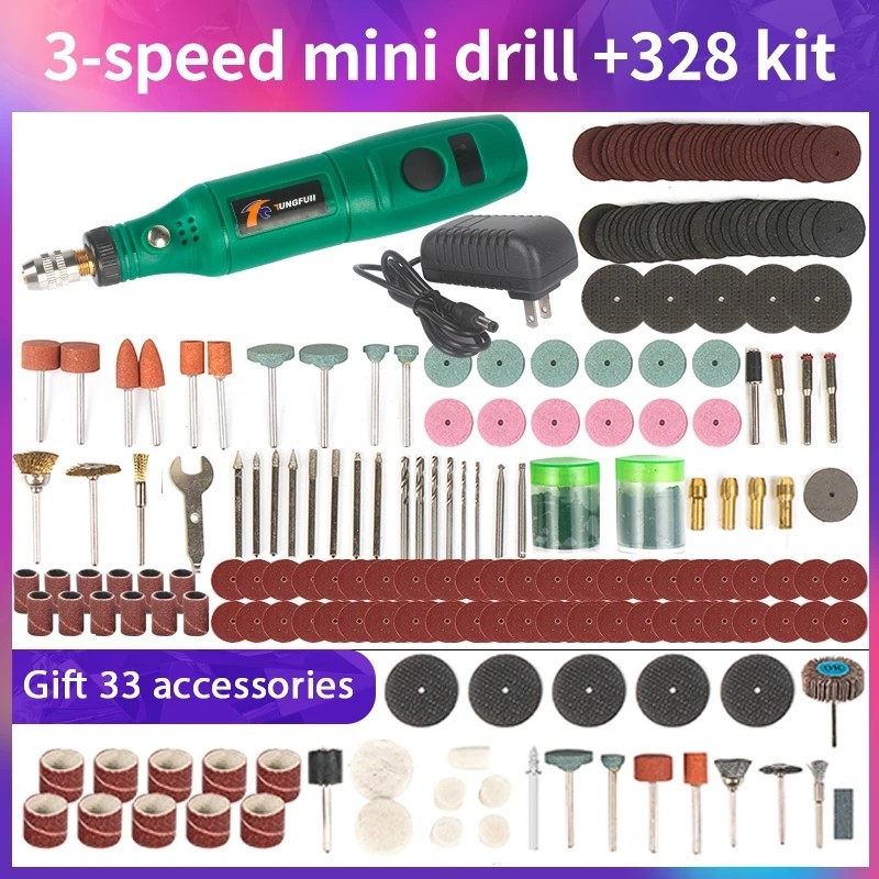 PROMO Mini Electric Drill 3 Speed Rotary Tools Engraver Carving