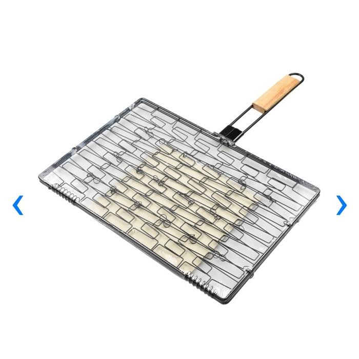 Pawongenz Celcio&Co Alat Penjepit Panggangan Ikan Bbq Besi Anti Lengket