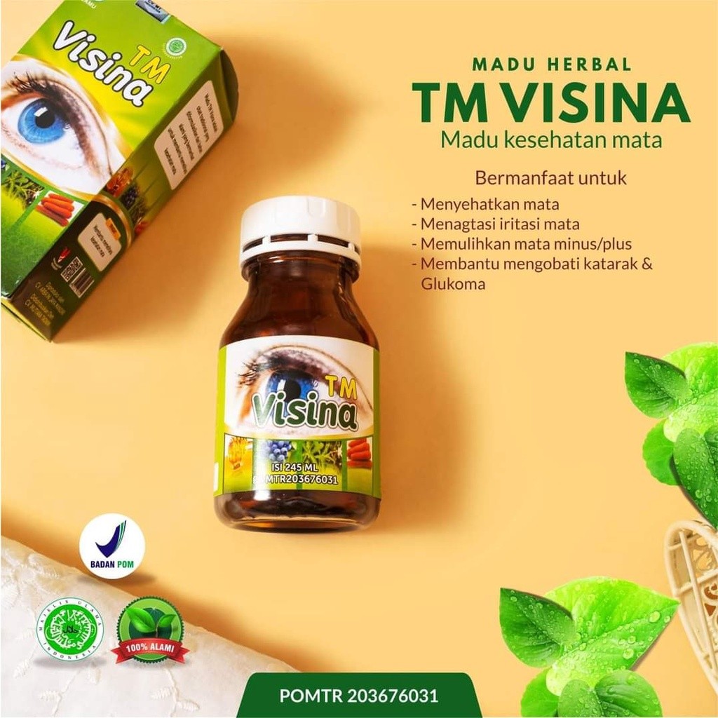 

Madu TM VISINA Herbal Khusus untuk Kesehatan Mata Iritasi Katarak & Glukoma