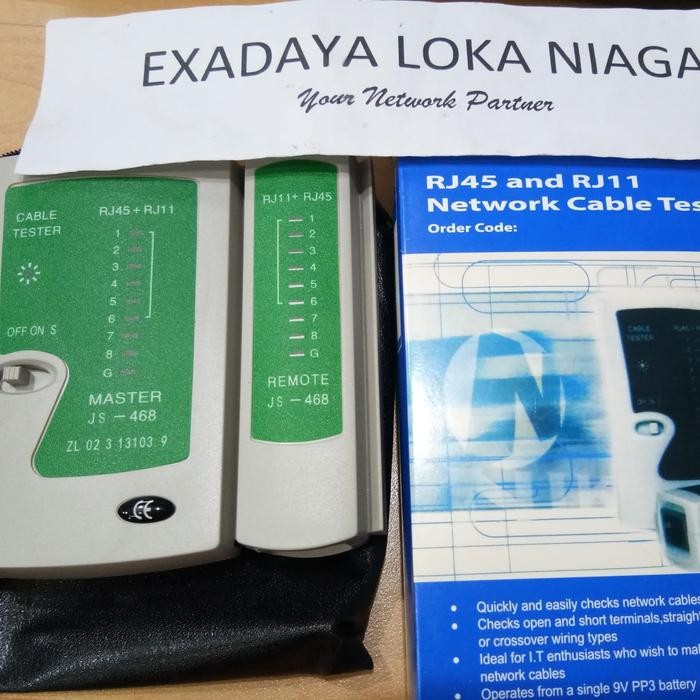 NETWORK CABLE TESTER RJ-45 & RJ-11