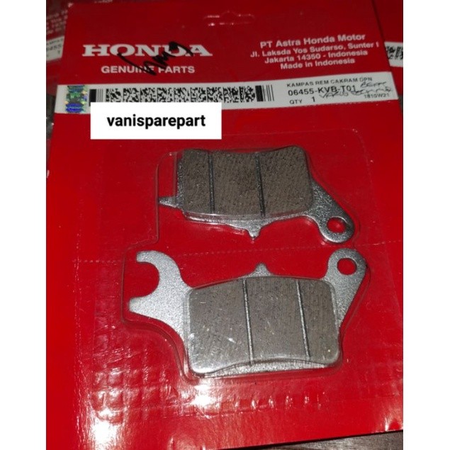 DISPAD KAMPAS REM DEPAN CAKRAM BEAT 2008 BEAT FI BEAT ESP BEAT POP ESP VARIO TECHNO ORIGINAL KVB