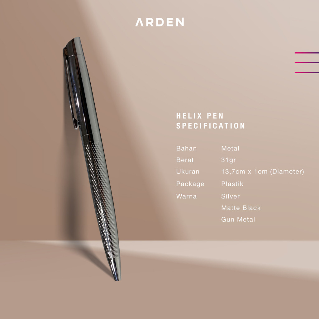 

ARDEN Helix Pen - Snpen Pulpen Tanda Tangan Sier Ballpoint