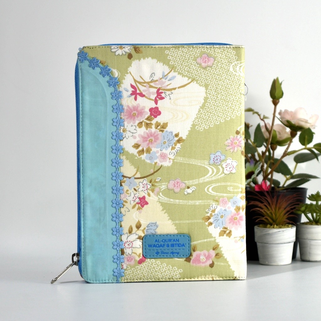 Al-Quran Waqaf dan Ibtida A5 Resleting Kain A5 Non Terjemah Suara Ag AlQuran Tanpa Terjemahan Wakaf