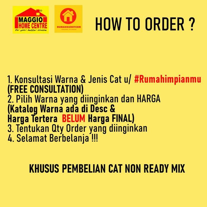 Lilissto Shop Cat Tembok Nippon - Cat Interior Nippon - Cat Nippon Paint - Vinilex Fresh - Nippon