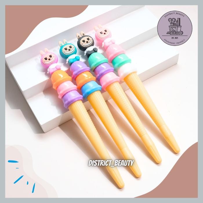 

ID PULPEN ES KRIM TUMPUK LABUBU PENA BOLPEN GEL ICE CREAM CONE LABUBU PULPEN LUCU UNIK IMUT TERMURAH