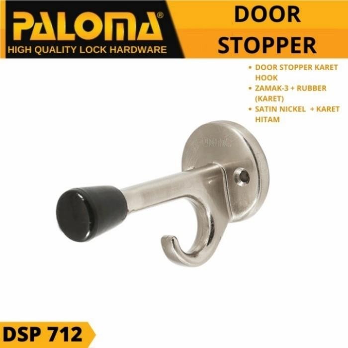 Ready Door Stoper Penahan Pintu Dinding Karet Paloma Dsp 712