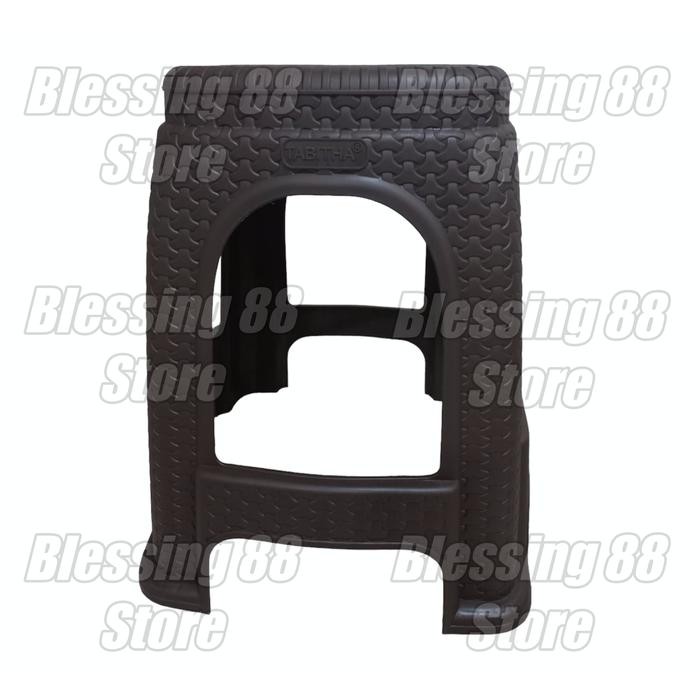 Kursi Bangku Baso Plastik Rotan SUMO Tebal Coklat Hitam HIJAU BIRU TABITHA *