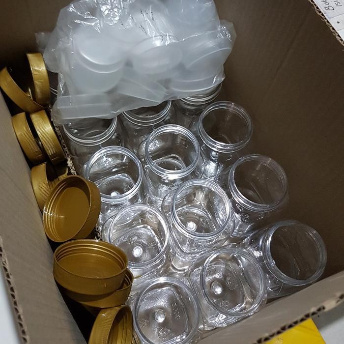 100 BUAH JAR TOPLES 200 ML KOTAK BAHAN PLASTIK PET