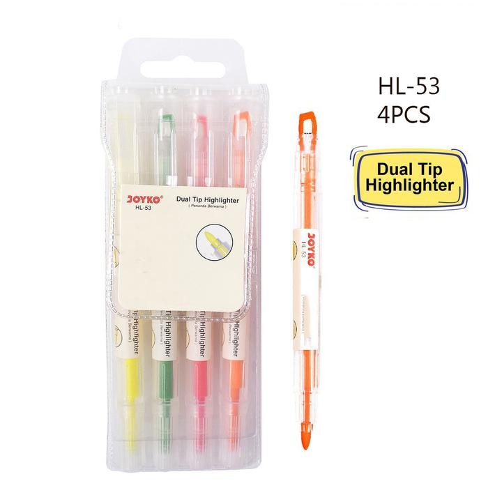 

ID COD - 4PCS - STABILO JOYKO BERWARNA 2 SISI PENANDA JURNAL / HIGHLIGHTER PASTER / PENANDA MEWARNAI
