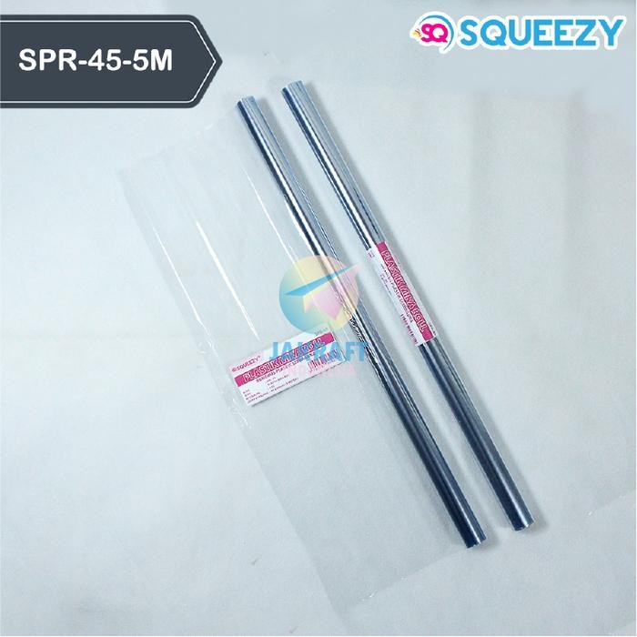 

ID (1 ROLL) SAMPUL BUKU PLASTIK MIKA ROLL PVC TEBAL SQUEEZY PENDEK 34.5 CM X 5 METER / PANJANG 45 CM